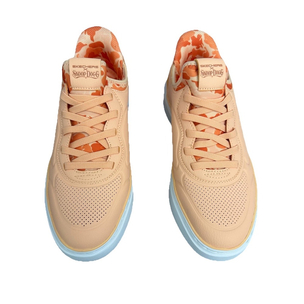 Skechers Women's Snoop Dogg Orange Slip-in Sneakers Size 6.5 Streetwear